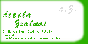 attila zsolnai business card
